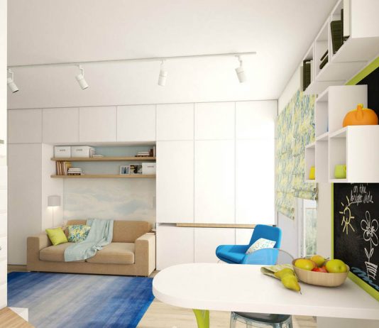 Căn hộ chung cư nhỏ tiện nghi nội thất đẹp chỉ 25m2 Thiết kế bếp nhỏ nhưng vẫn tiện nghi